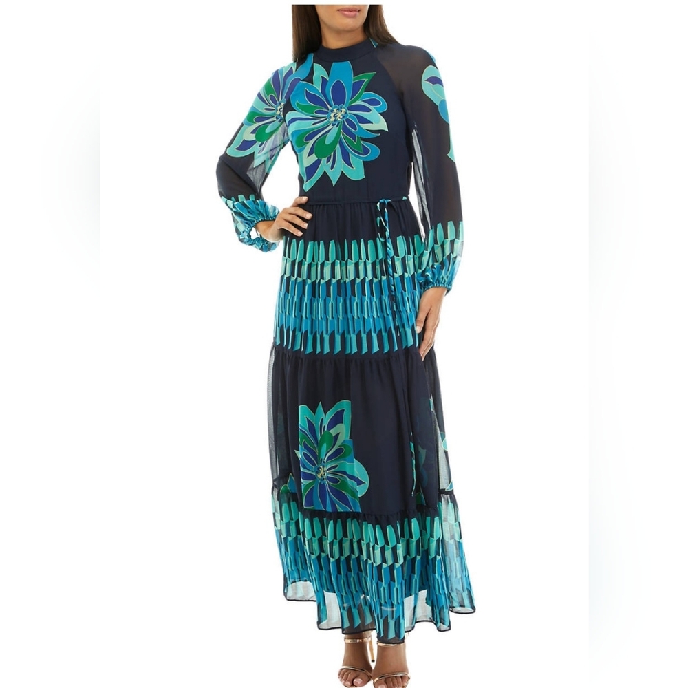 Maison Tara Floral Maxi Dress